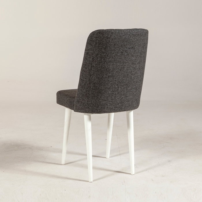 Hanah Home Sillón Vina Sandalye Antracita, Blanco